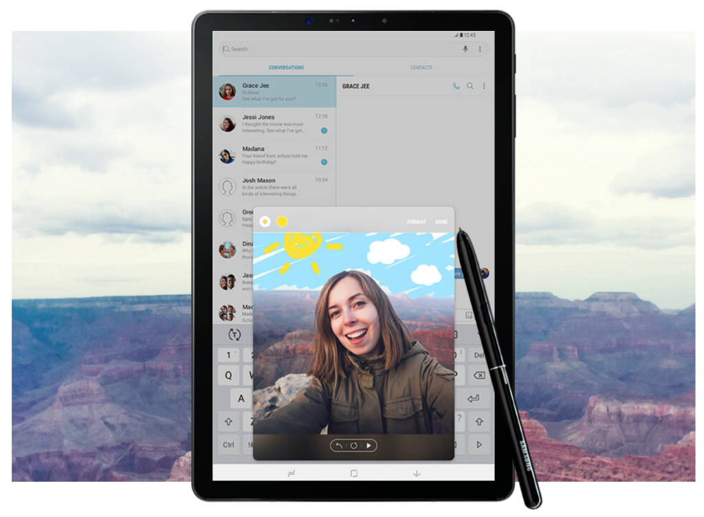Atmos Tab De nieuwe Galaxy Tab S4-tablet van Samsung bevat Dolby Atmos en AKG ...