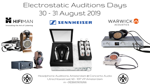 Electrostatic Auditions Days bij Headphone Auditions in Amsterdam