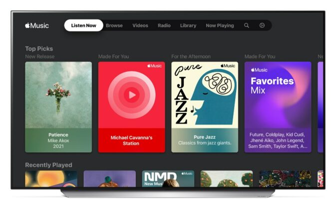 LG Smart TV met Apple Music