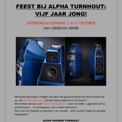Alpha High End Turnhout 5 jaar