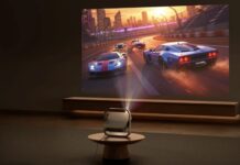 XGIMI Elfin Flip 4K projector met triple-laser en Google TV XGIMI Elfin Flip 4K